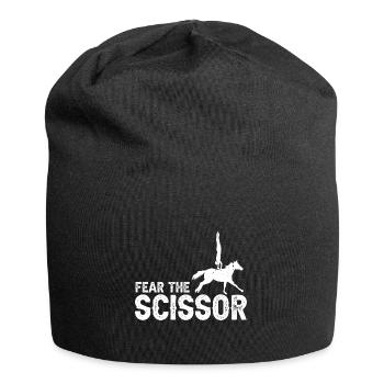 Vaulting Acrobatics Design and Equestrian Horse - Jersey Beanie - black - Front