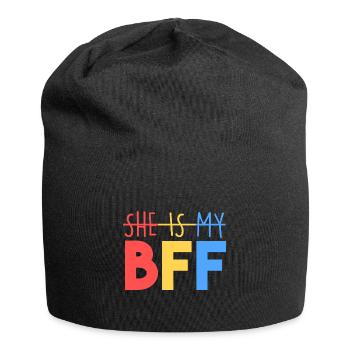 Elle est ma meilleure amie - Bonnet en jersey - noir - Devant