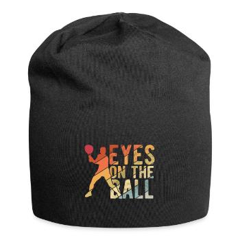 Tennisplatz Spruch Für Tennis - Jersey-Beanie - Schwarz - Vorne