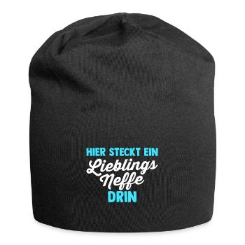 Neffe - Jersey-Beanie - Schwarz - Vorne