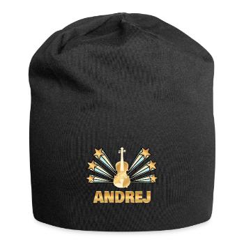Musikinstrument Andrej - Jersey-Beanie - Schwarz - Vorne