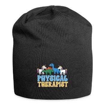 Physiotherapie Kinderphysiotherapeutin - Jersey-Beanie - Schwarz - Vorne