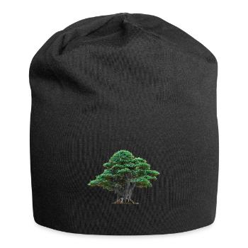 Asien Japan Baum Japanisch Flora Natur Bäume - Jersey-Beanie - Schwarz - Vorne