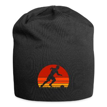 Joueurs de football - Bonnet en jersey - noir - Devant