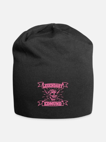 Edmund als Fasching - Jersey-Beanie - Schwarz