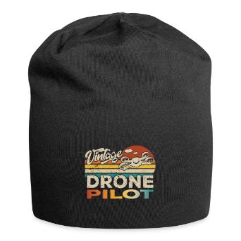 Drone Drone Drone Quadricoptère Anniversaire - Bonnet en jersey - noir - Devant