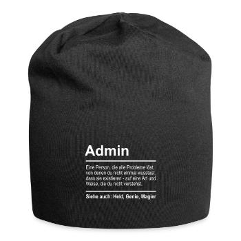 Admin - Bonnet en jersey - noir - Devant
