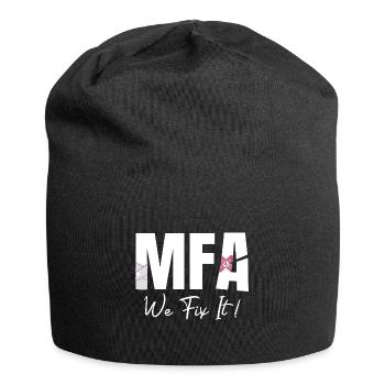 Arzthelferin We Fix It MFA - Jersey-Beanie - Schwarz - Vorne