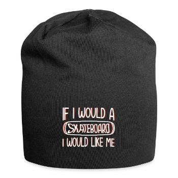 Skateboard Art Pour Garçons Filles Hommes Skateboard Cadeaux - Bonnet en jersey - noir - Devant