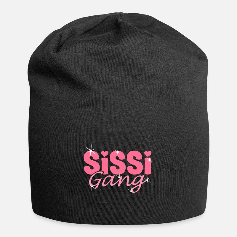 Schwestern Partnerlook - Sissi Gang - Schwestern - Jersey-Beanie - Schwarz