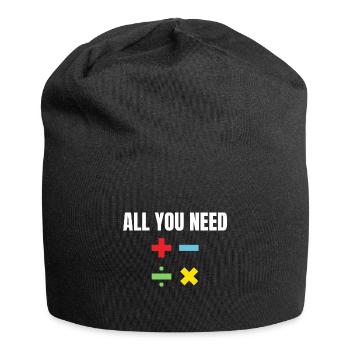 Teacher Math Cool Quote Funny Saying Teaching - Bonnet en jersey - noir - Devant