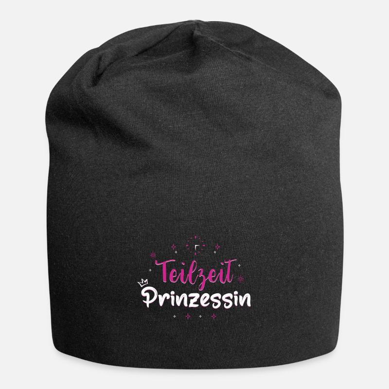 Teilzeit Prinzessin - Jersey-Beanie - Schwarz