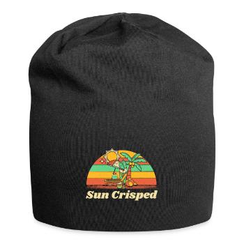 Sun Crisped Beach Summer Ocean Tropical Holiday - Jersey Beanie - black - Front