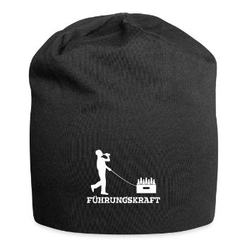 Führungskraft Bollerwagen Bier - Jersey-Beanie - Schwarz - Vorne