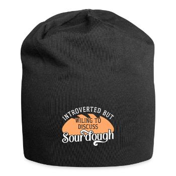 Bread Baking Baker Bakery Sourdough - Jersey Beanie - black - Front