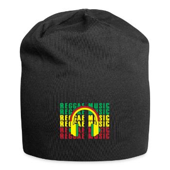 Reggae Music Rastafari Jamaica - Jersey Beanie - black - Front