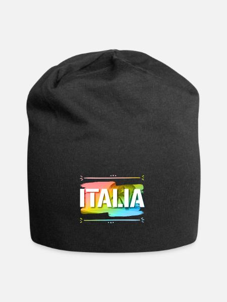 Italia - Bonnet en jersey - noir
