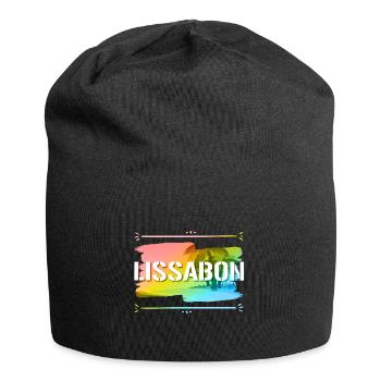 Lissabon - Jersey-Beanie - Schwarz - Vorne
