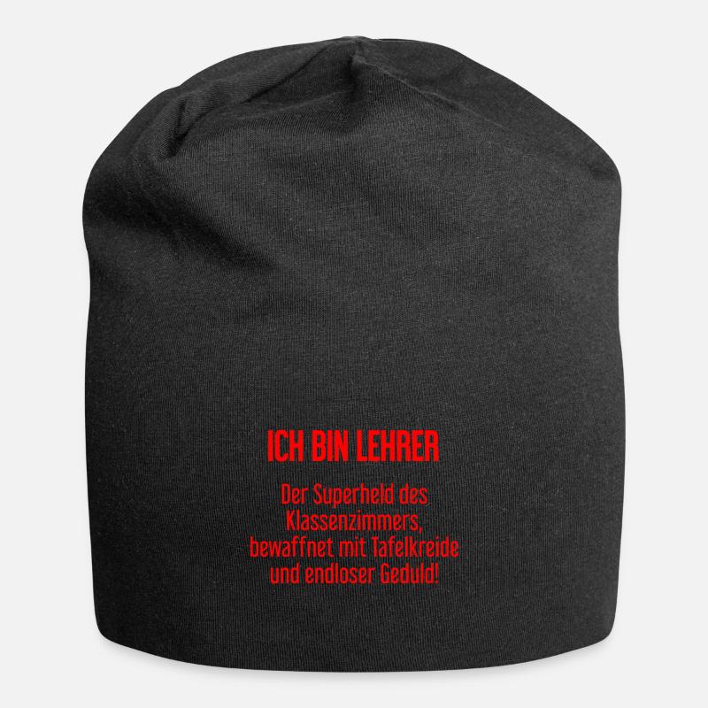 Lehrer - Der Superheld des Klassenzimmers! - Jersey-Beanie - Schwarz