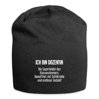 Dozentin - Die Superheldin des Klassenzimmers! - Jersey-Beanie - Schwarz - Vorne