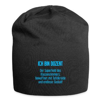 Dozent - Der Superheld des Klassenzimmers! - Jersey-Beanie - Schwarz - Vorne