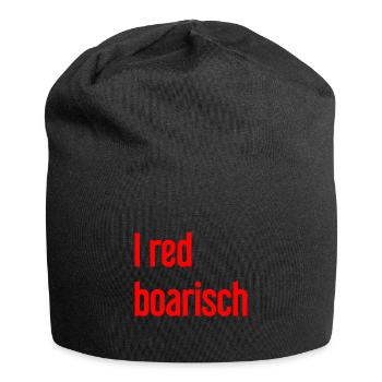 I red boarisch - Jersey-Beanie - Schwarz - Vorne