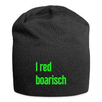 I red boarisch - Jersey-Beanie - Schwarz - Vorne