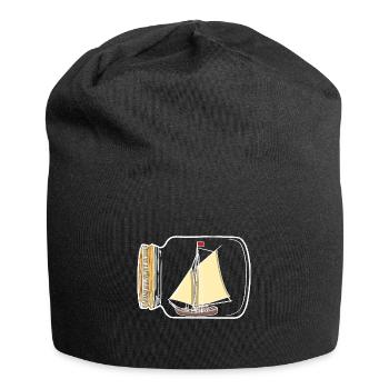 Sailboat, Seafaring, Nautical, Coast, Yacht, Boat - Jersey Beanie - black - Front