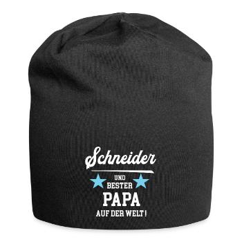 Schneider Bester Papa Vatertag Geburtstag - Jersey-Beanie - Schwarz - Vorne