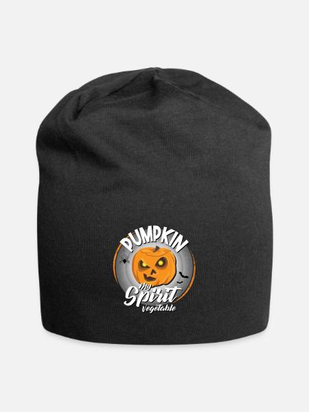 Pumpkin My Spirit Vegetable Kürbis Halloween - Jersey-Beanie - Schwarz