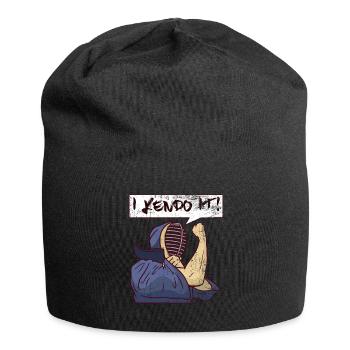 Kendo Japanisch Bambus Kampfsport Geschenk - Jersey-Beanie - Schwarz - Vorne
