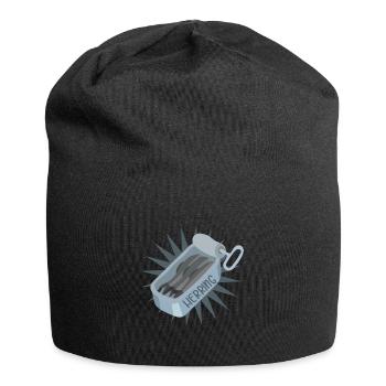 Herring sardines - Jersey Beanie - black - Front