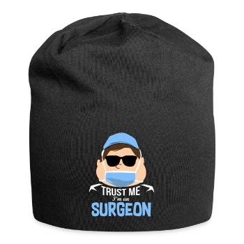 Chirurgien médecin - Bonnet en jersey - noir - Devant