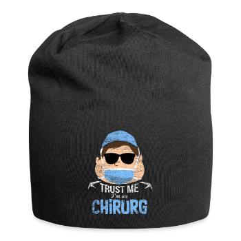 Cadeau chirurgien - Bonnet en jersey - noir - Devant