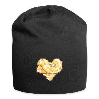 Coeur de python - Bonnet en jersey - noir - Devant
