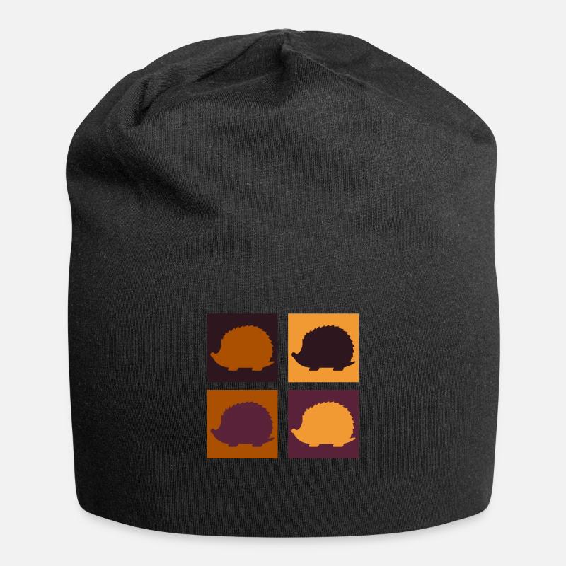 hérisson - Bonnet en jersey - noir