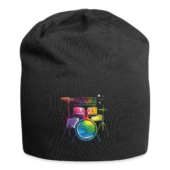 Schlagzeug - Jersey-Beanie - Schwarz - Vorne