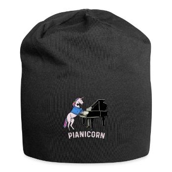 Pianicorn - Cute & Magical Piano Unicorn Pianocorn - Jersey Beanie - black - Front