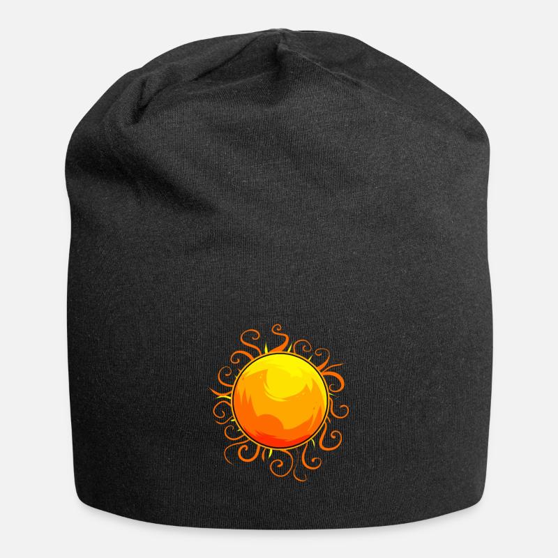 Sun - Jersey Beanie - black