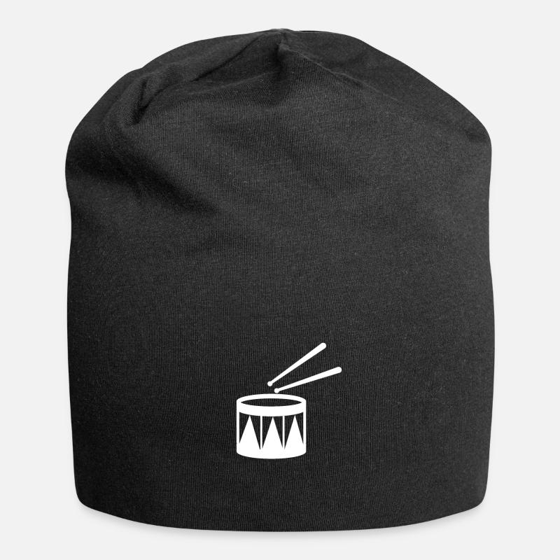 Drums - Trommel - Musiker - Jersey-Beanie - Schwarz