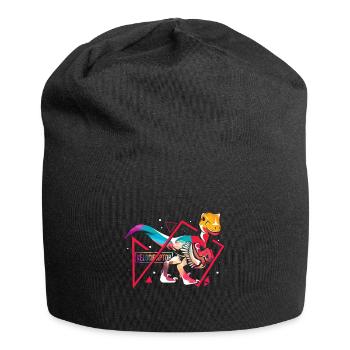 Velociraptor polygone - Bonnet en jersey - noir - Devant
