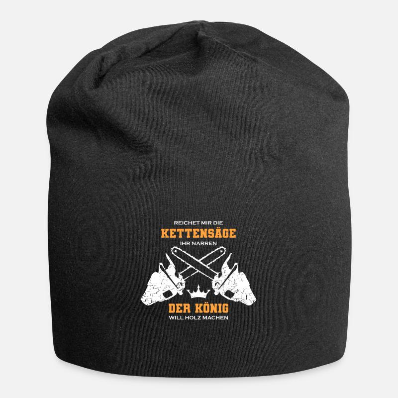 Holz Machen - Jersey-Beanie - Schwarz