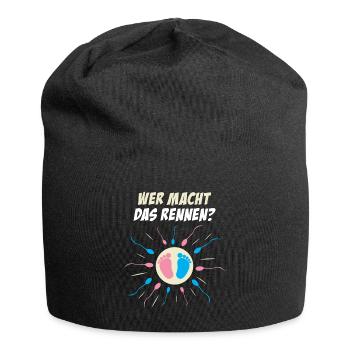 Party Grossesse cadeau parents La course - Bonnet en jersey - noir - Devant