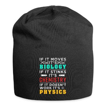 Biologie - Bonnet en jersey - noir - Devant