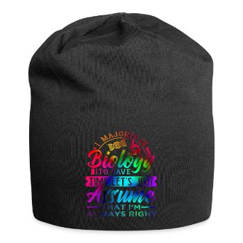 Biologie - Bonnet en jersey - noir - Devant