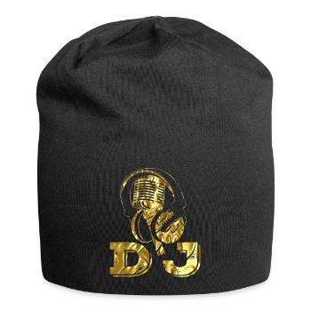 Dj - Jersey-Beanie - Schwarz - Vorne