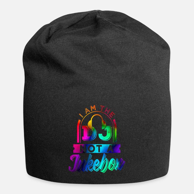 Dj - Jersey-Beanie - Schwarz