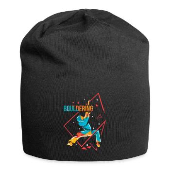 Bouldern - Jersey-Beanie - Schwarz - Vorne