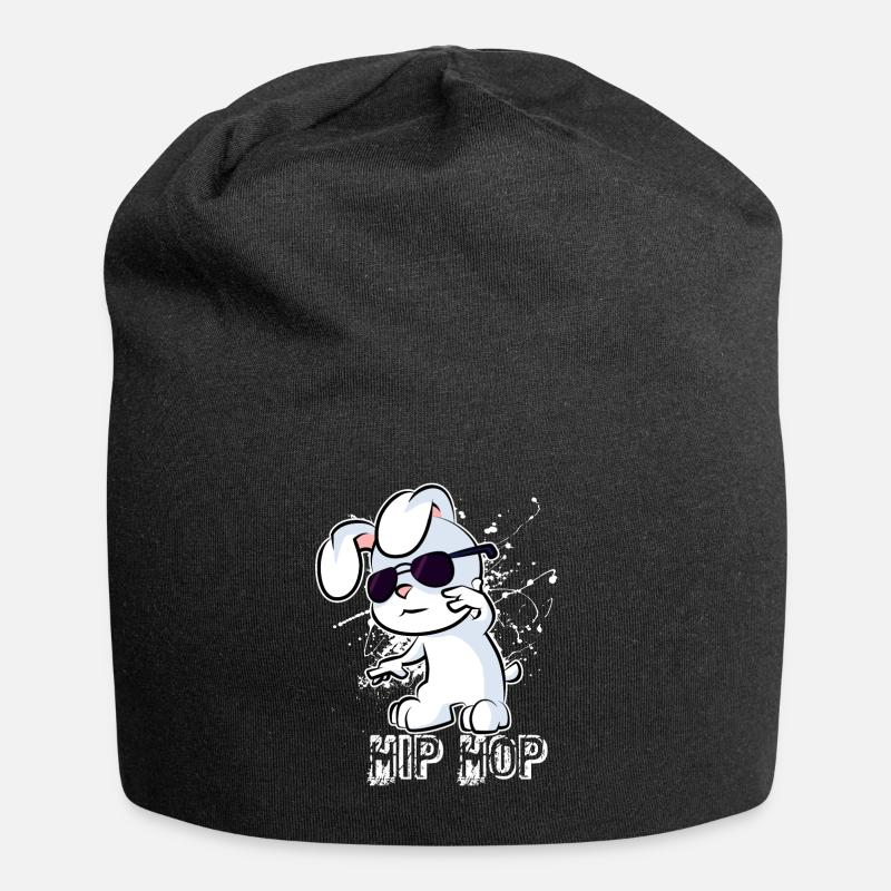 Hip Hop Hase - Jersey-Beanie - Schwarz