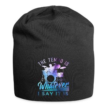 Schlagzeug - Jersey-Beanie - Schwarz - Vorne